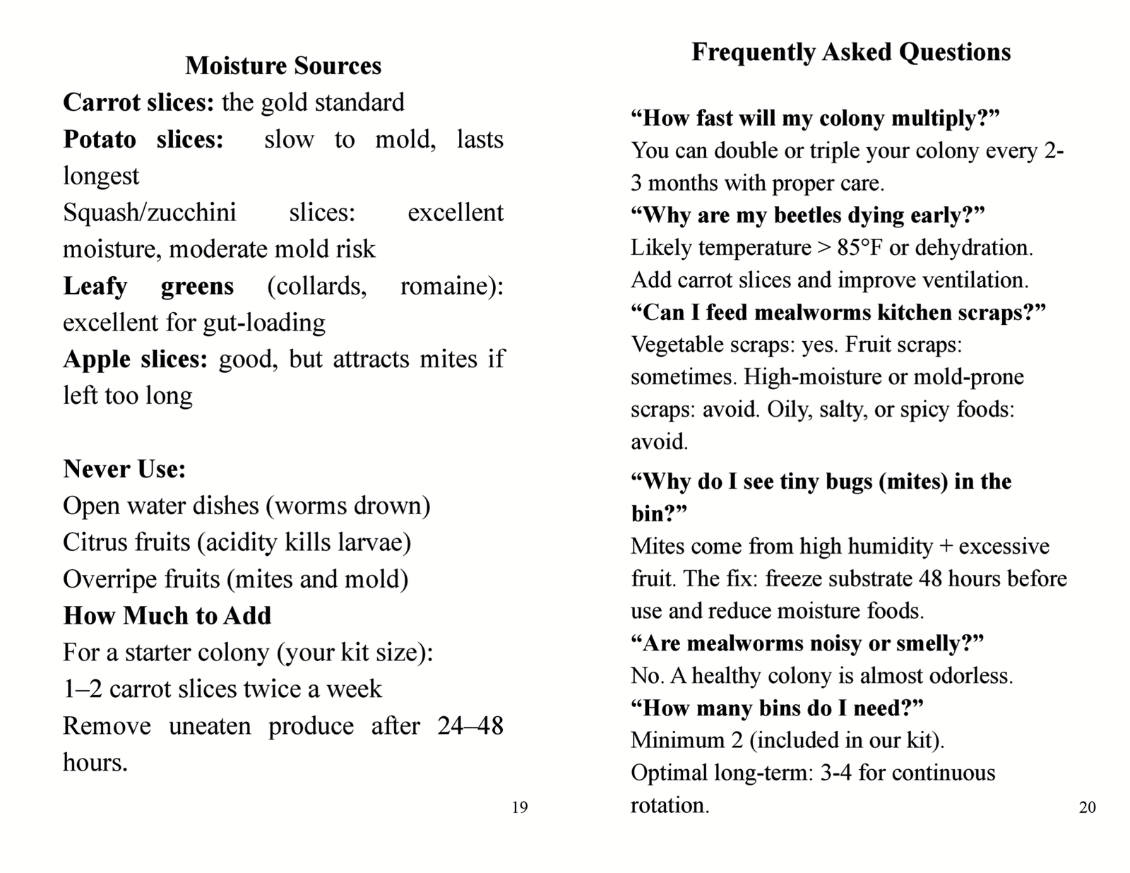 Mealworm Farm Starter Kit (with paperback instructional book) - Image 3